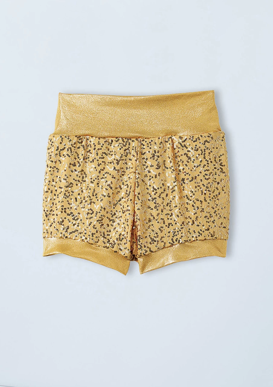 Weissman High Waist Sequin Shorts 3 Weissman High Waist Sequin Shorts