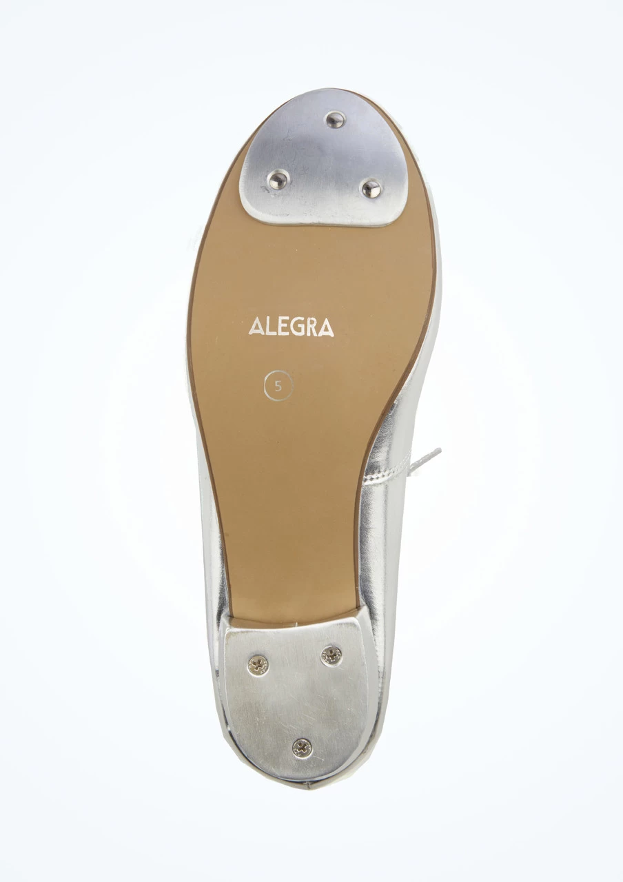 Alegra Tie Front Tap Shoe - Silver 5 Alegra Tie Front Tap Shoe - Silver - Image 3