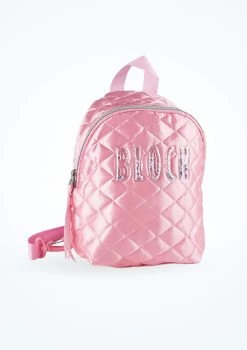 Bloch Girls Satin Backpack -Dance Clothing Store bla5320 pink front t 29207.1698711684