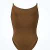 Bloch Girls Auva Bodyliner 1 Bloch Girls Auva Bodyliner -Dance Clothing Store blcb3397 toffee front 12269.1691450406
