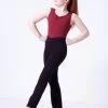 Bloch V-Front Coupe Jazz Pants -Dance Clothing Store blcp5453 black front 1 16454.1689290314