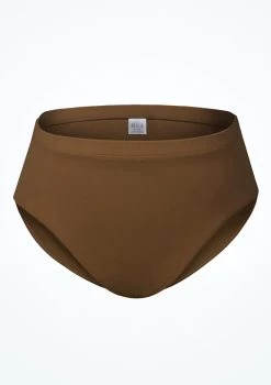 Bloch Girls Zaniah High Waist Brief -Dance Clothing Store blcr3394 toffee front 76232.1691450416
