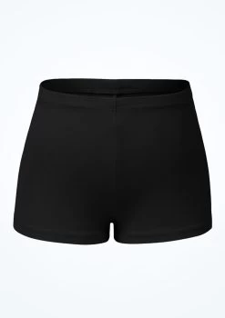 Bloch Girls Starr High Waist Shorts -Dance Clothing Store blcr3794 black front 37777.1691450416