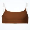 Bloch Girls Leia Crop Top -Dance Clothing Store blcz3177 coffee front 60307.1691450417