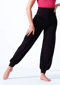 Bloch Genie Movement Pants -Dance Clothing Store blp9028 black front t 00402.1698799651