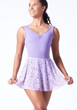 Bloch Floral Print Skirt - Lilac -Dance Clothing Store blr0241 lilac front t 47774.1697757686