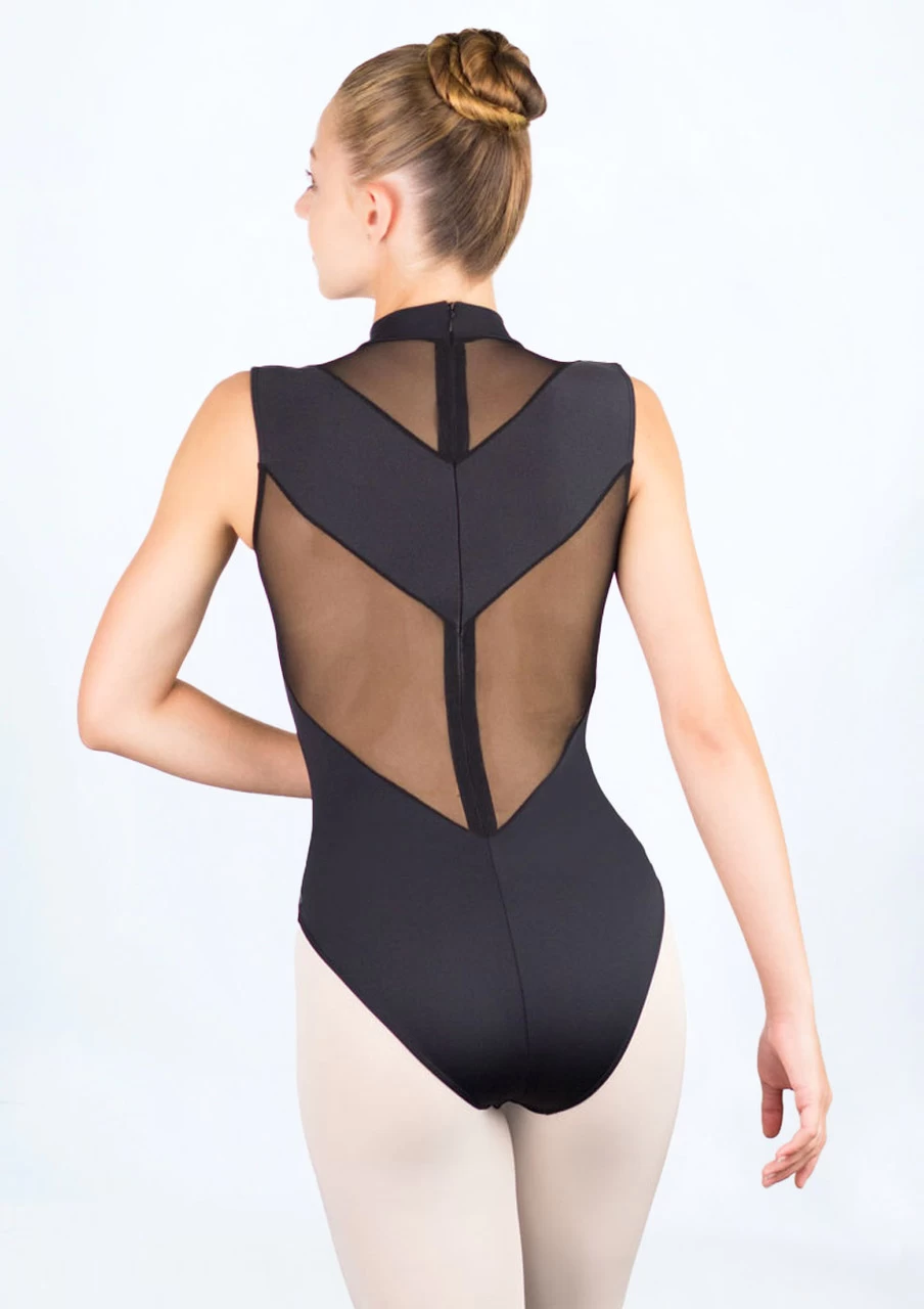 Ballet Rosa Ilaria Turtle Neck Mesh Leotard 4 Ballet Rosa Ilaria Turtle Neck Mesh Leotard - Image 2