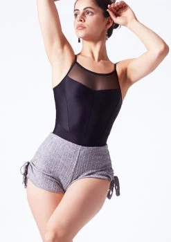 Intermezzo Berta Knitted Shorts -Dance Clothing Store it5523 grey front t 02499.1690450699