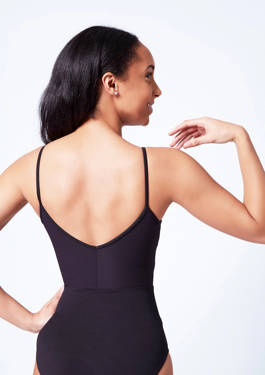 Mirella Camisole Chevron Rib Panel Leotard 6 Mirella Camisole Chevron Rib Panel Leotard - Image 4