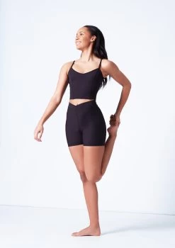 Mirella V Neck Chevron Cropped Camisole Top