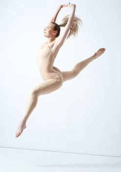 Move Dance Elsa Unitard Nude -Dance Clothing Store moc0233 nud front 4 37411.1678928376