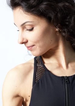 Move Dance Stefani Catsuit -Dance Clothing Store moc0635 blk close up front 1 89460.1678928413