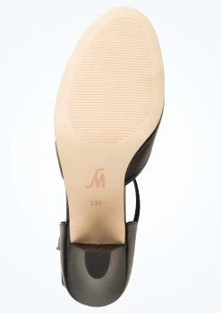 Move Dance Erika T-Bar Character Shoe 3" - Black -Dance Clothing Store mok0026 blk bottom 1 54227.1678928571