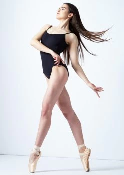 Move Dance Thea Camisole Low Back Leotard -Dance Clothing Store mol0260 blk front 1 83405.1678884059