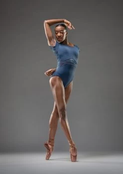 Move Dance Kalpana Cap Sleeve Leotard -Dance Clothing Store mol0670 dark blue front 4 09189.1690548727