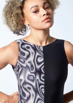 Move Dance Zeba Leotard Bodysuit - Dimensions 11 Move Dance Zeba Leotard Bodysuit - Dimensions -Dance Clothing Store mol0903 dim close up front 1 23521.1678884336