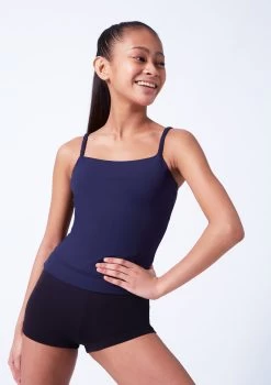 Move Dance Danette Camisole Biketard 9 Move Dance Danette Camisole Biketard -Dance Clothing Store mol5112 navy close up front 12476.1683933611