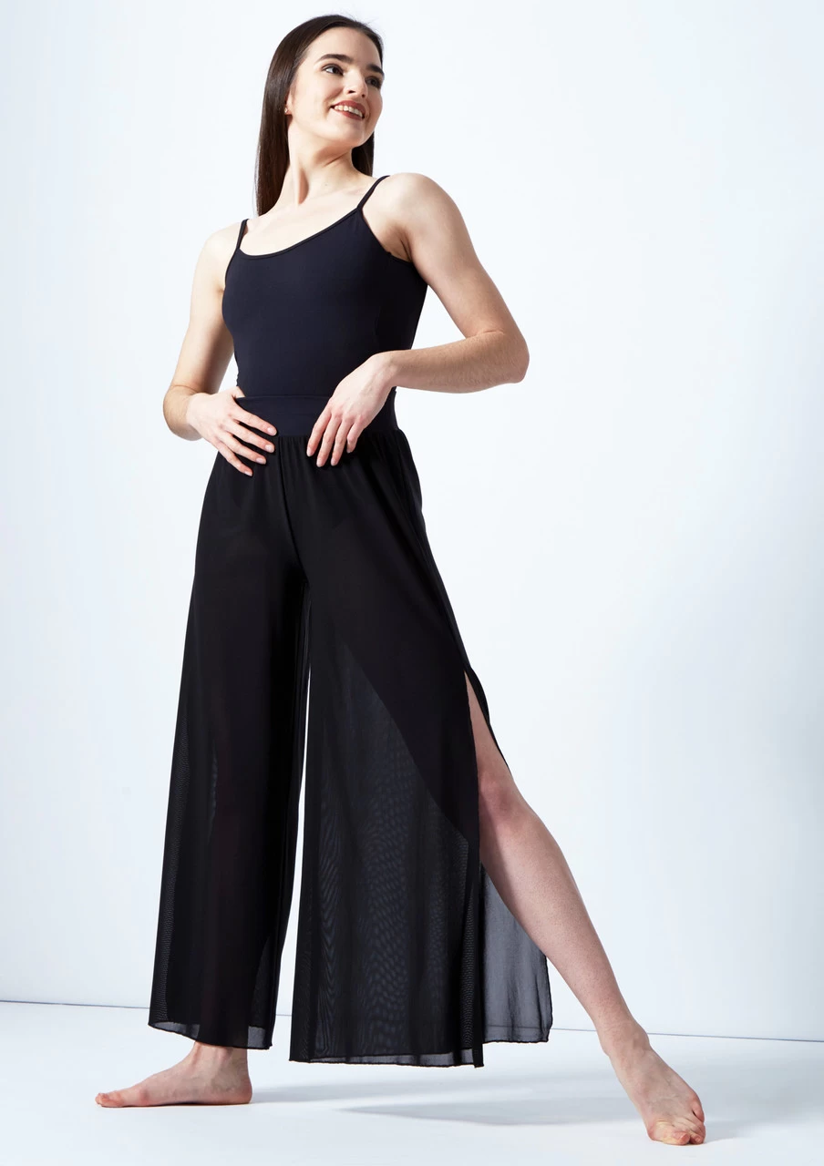 Move Dance Ruby Mesh Wide Leg Dance Trousers 3 Move Dance Ruby Mesh Wide Leg Dance Trousers
