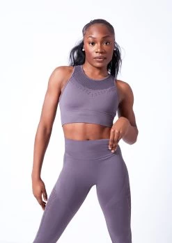 Move Dance Lillie Seamless Leggings -Dance Clothing Store mop0501 sharkgrey close up front 05597.1684799005