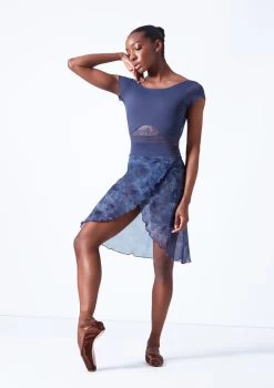 Move Dance Reverie Mid-Length Wrap Skirt 13 Move Dance Reverie Mid-Length Wrap Skirt -Dance Clothing Store mor0646 petrol blue front 2 38359.1683625548