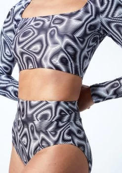 Move Dance Luna High Waisted Brief - Dimensions -Dance Clothing Store mor0906 dim close up front 1t 26982.1686177945