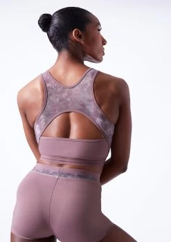 Move Dance Sovanna Crop Top -Dance Clothing Store mos0601 orchid pink close up back 05730.1683070427