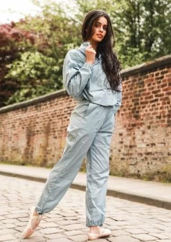 Move Dance Regina Heat Retention Jacket -Dance Clothing Store moz0400 blue front 71825.1678884933