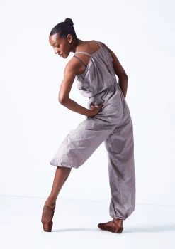 Move Dance Fauna Heat Retention Suit -Dance Clothing Store moz0402 oyster grey back 31626.1683070468