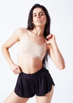 Move Dance Beatrix Seamless Bra - 2 Pack -Dance Clothing Store moz0507 sand close up front 46694.1676074696
