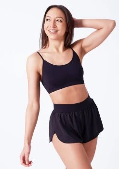 Move Dance Beatrix Seamless Bra - 2 Pack -Dance Clothing Store moz0509 black close up front 88608.1676074680