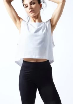 Move Dance Patti Dance Top -Dance Clothing Store moz0632 white front 1t 25632.1690450551