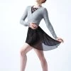 Move Dance Everly Ballet Wrap -Dance Clothing Store moz0730 grey front 1 81569.1678885129
