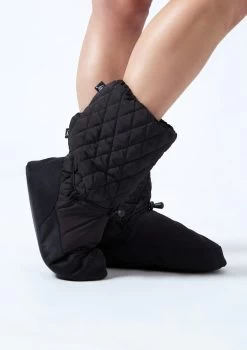 Move Dance Willow Warm Up Booties 15 Move Dance Willow Warm Up Booties -Dance Clothing Store moz0901 black front 1 65405.1678885140