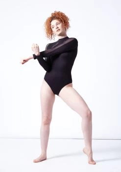 So Danca Palozza Mesh Leotard -Dance Clothing Store rde2646 black front 2 62542.1696332681