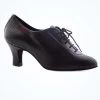 Supadance Ladies Lace Up Teaching And Practice Dance Shoes- 2" -Dance Clothing Store sd1025 blk main 1 31787.1678886202