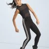 Weissman Sporty Striped Jeggings -Dance Clothing Store wn14547 black 17 18883.1694563057