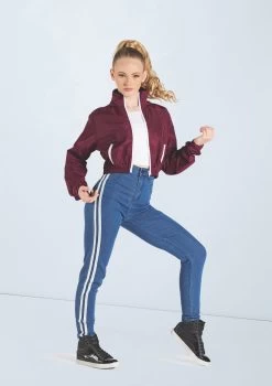 Weissman Sporty Striped Jeggings -Dance Clothing Store wn14547 denim 60 t 87857.1698713425